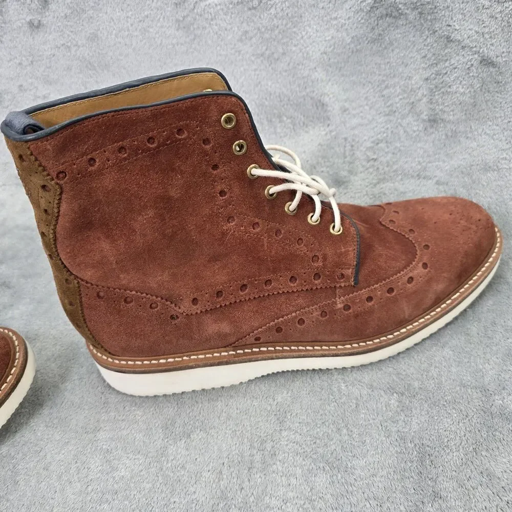 Oliver Sweeney Men's Walberswick Brown Suede Boots Size US 10 UK 9